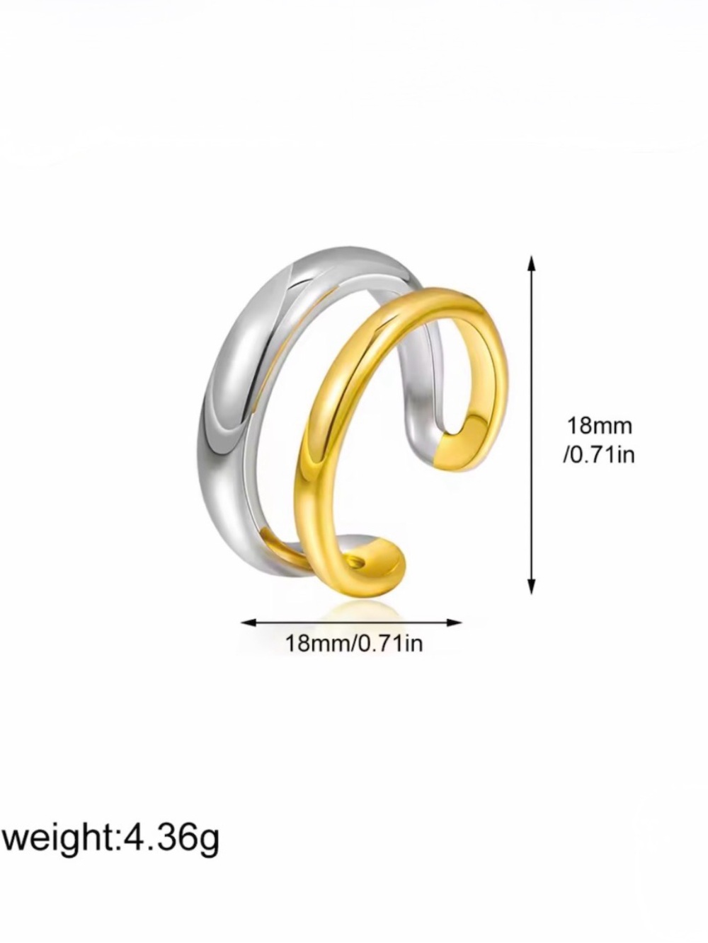 NEW Odell Open Cuff Ring Minimalist Jewelry Demarson STYLE JN29